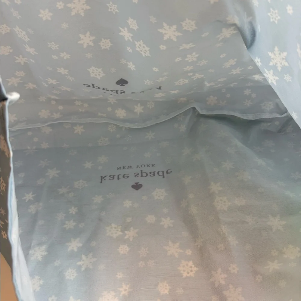 Kate Spade Snowflake Blue Tote Bag